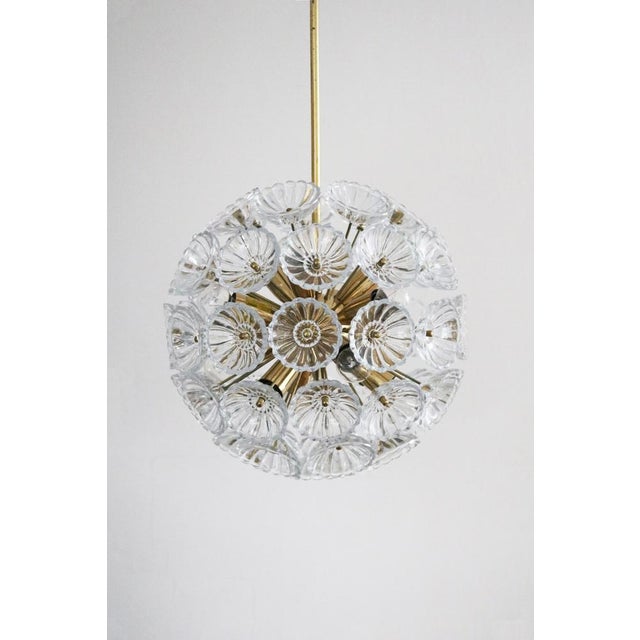 Vintage space age ddr dandelion sputnik lamp pendant light from veb ebersbach, gdr, 1960s, in very good conditions....