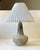 Mid-Century Modern Swedish Modern Stoneware Table Lamp in Dusty Green Glaze, 1970s For Sale - Image 3 of 12