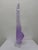 Abstract acrylic sculpture with three shades or purple by Van Teal circa 1980s. Signed.