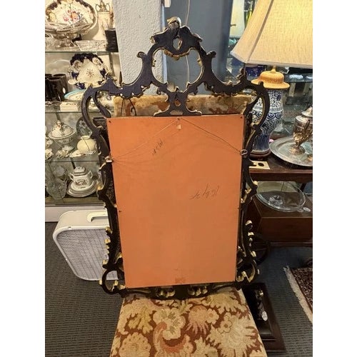 Vintage Italian Rococo Gilt Wood Mirror by Palladio For Sale - Image 10 of 11
