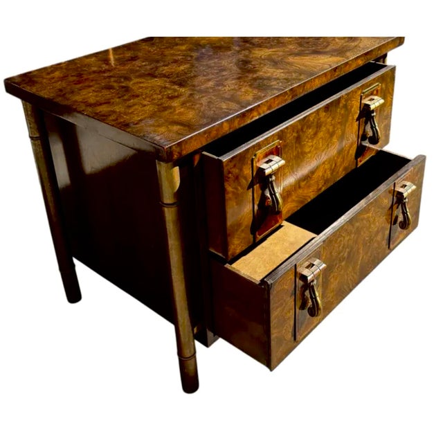 1970s 1970s Pair of William Doezema for Mastercraft Mid Century Modern Nightstands For Sale - Image 5 of 6