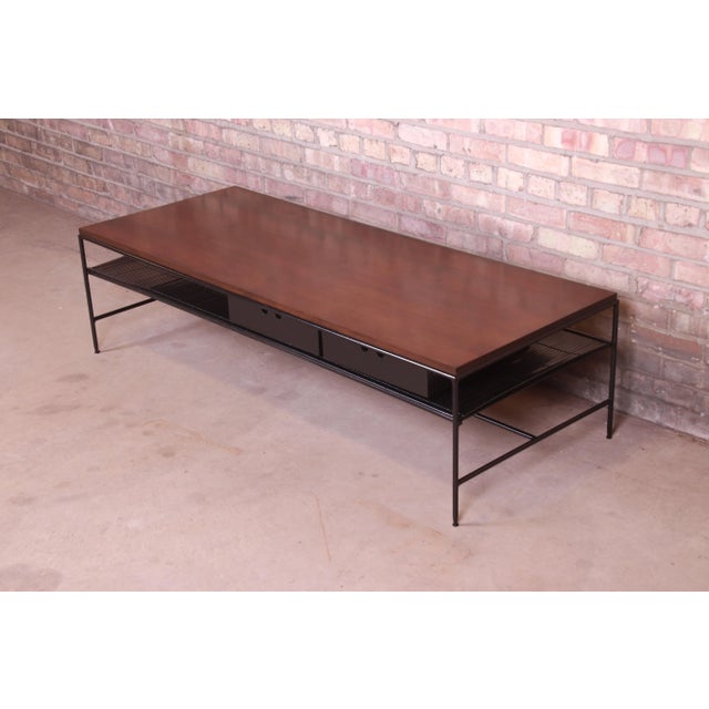 1950s Paul McCobb Planner Group Iron and Maple Coffee Table, Newly Refinished For Sale - Image 5 of 12