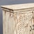 Exceptional carved and painted two door cabinet made new in Rajasthan. The cabinet features a molded cornice and apron,...