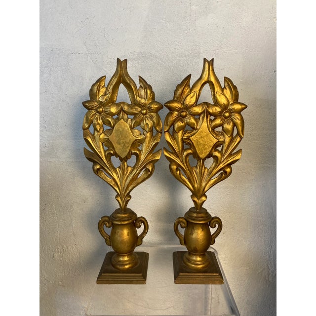 Gold Faux Topiaries, a Pair For Sale - Image 10 of 10