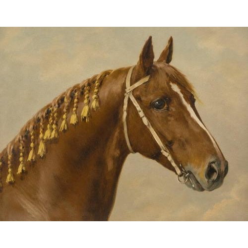 Otto Eerelman, Dutch Gelderland Horse, 1898, Chromolithograph For Sale - Image 3 of 9