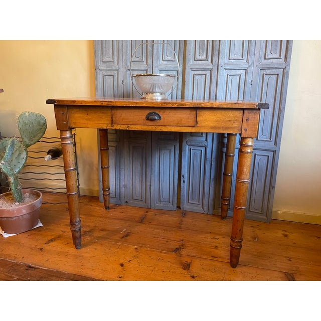 Small French Table in Faux Bamboo, 1890s For Sale - Image 15 of 17