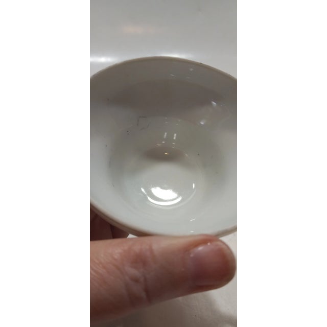 1950s 1950s Pink, Blue & Green Floral Tea Cups & Saucers with Gold Trim, Made in Japan- 8 Pieces For Sale - Image 5 of 8