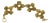 Henry Perichon Gilded Bronze Link Bracelet For Sale