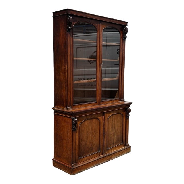 Victorian Mahogany Bookcase For Sale