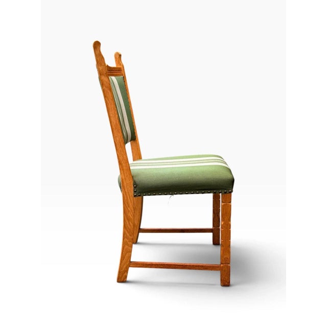 Set of Six Danish Oak Dining Chairs by Henning Kjærnulf For Sale - Image 13 of 16