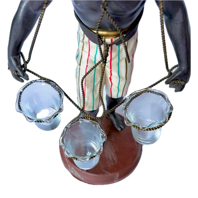 Charcoal Vintage Petite Choses Figural Triple Bud Vase For Sale - Image 8 of 11