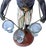 Charcoal Vintage Petite Choses Figural Triple Bud Vase For Sale - Image 8 of 11