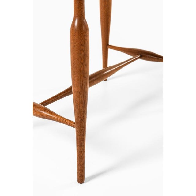 This rare stool, model 967, was designed by josef frank and produced by svenskt tenn in sweden during the 1950s. It...