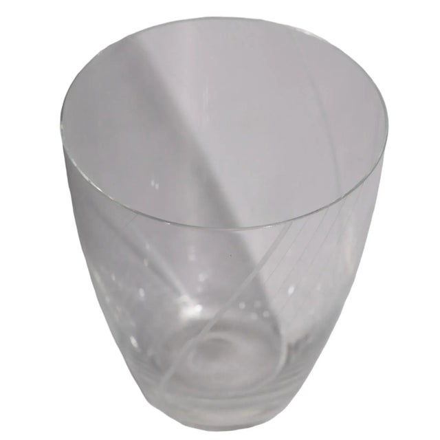 Mid-Century Modern Set of 4 Mid-Century Etched Drinking Glasses For Sale - Image 3 of 8