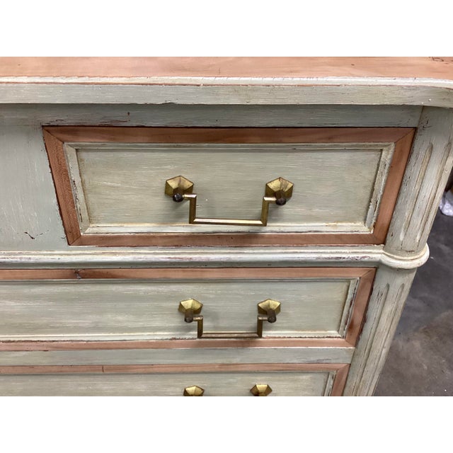 French Louis XVI-style Painted Chest of Drawers For Sale In New York - Image 6 of 11