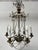 Louis XVI Glass Chandelier with Pearl Garland and Painted Sheet Metal For Sale - Image 11 of 18
