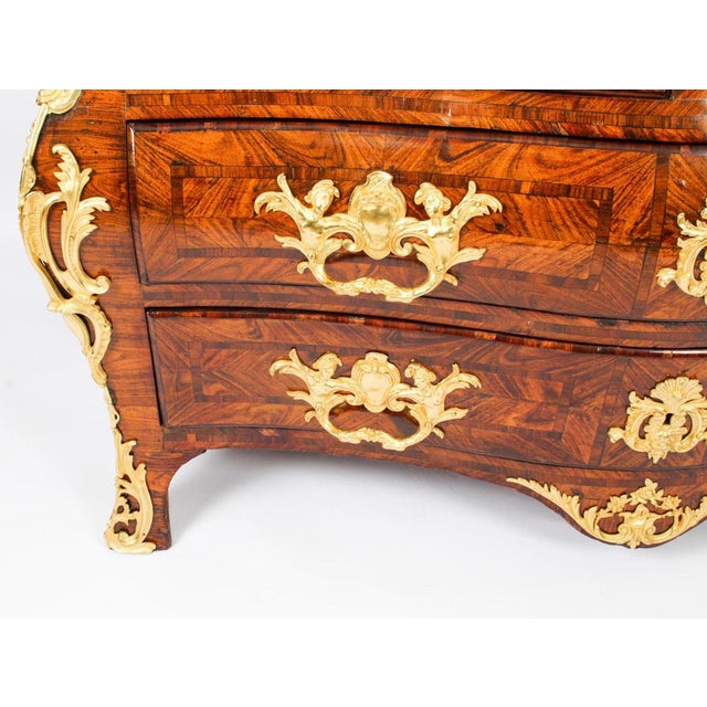 Wood French Regency Ormolu Mounted Chest of Drawers, 18th Century For Sale - Image 7 of 18