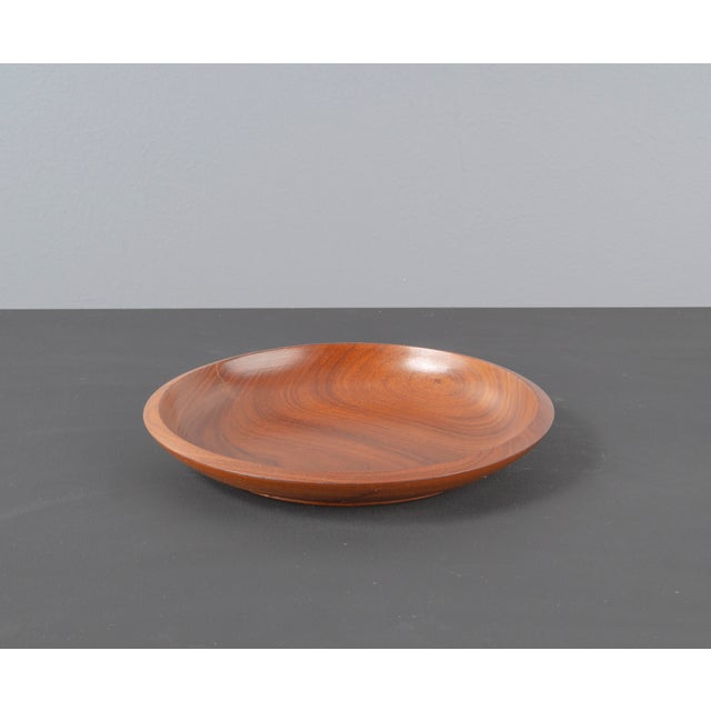 Wood Teak Bowl, 1970s For Sale - Image 7 of 11