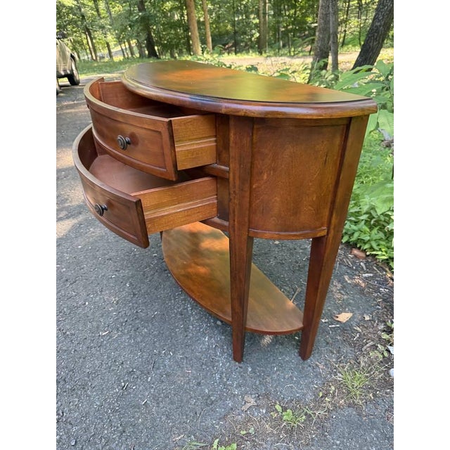 Ballard Designs Newport Demilune Table For Sale - Image 9 of 10
