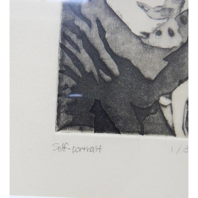 Self Portrait Etching Soomin Jung For Sale - Image 4 of 5