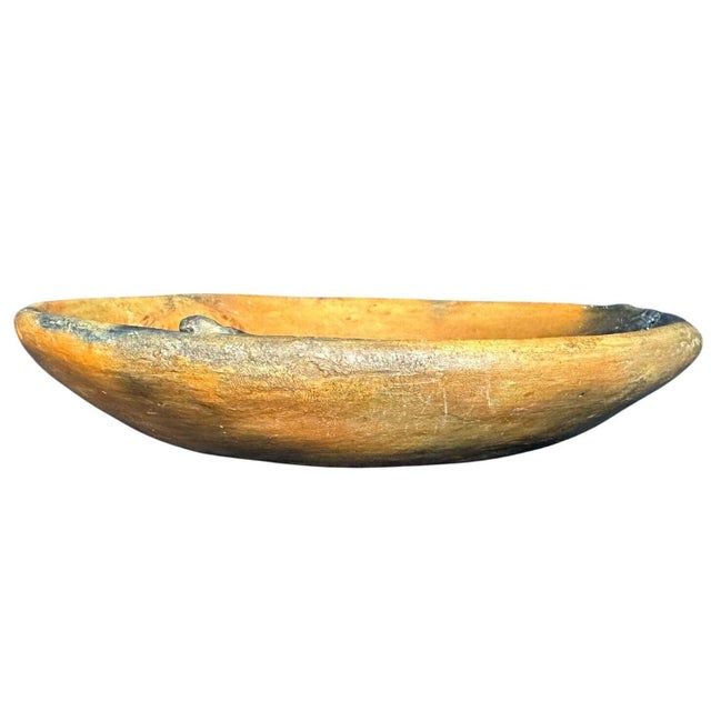 Unique handmade Belizean studio art pottery bowl dating to 2007, featuring a wonderful shrimp/prawn motif inspired by...