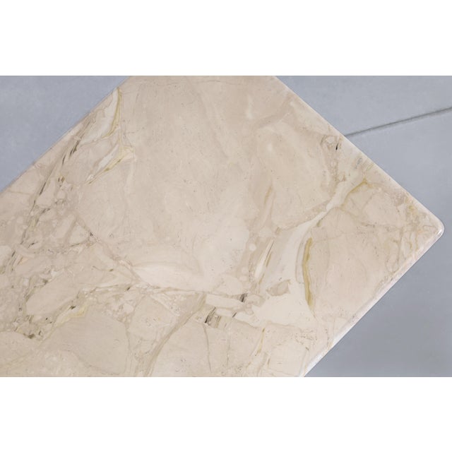 Italian Modern Breccia Oniciata Marble Dining Table With Bullnose Edge For Sale - Image 11 of 12