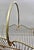 Metal Vintage Mid-Century Brass-Tone Wire Magazine Rack For Sale - Image 7 of 9