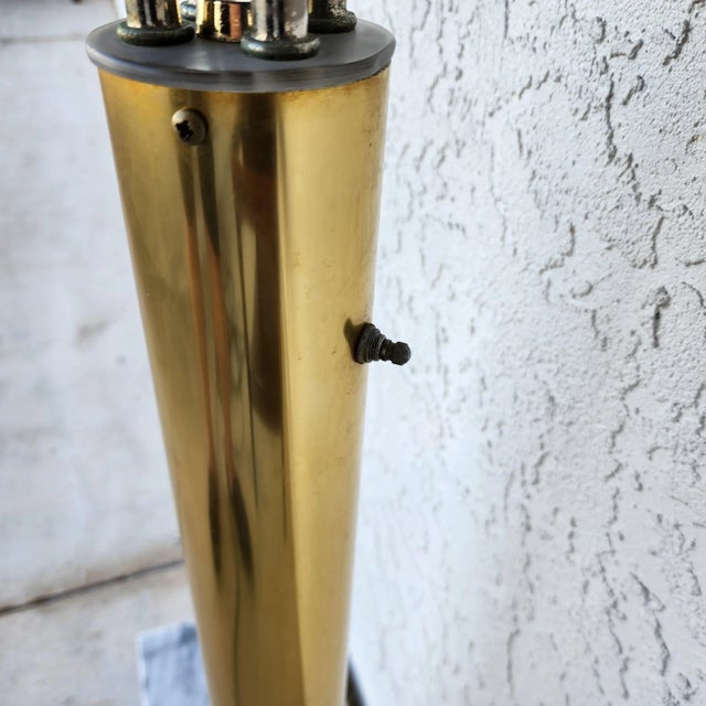 Vintage Arc Floor Lamp Italian Calla Lily For Sale In Miami - Image 6 of 11