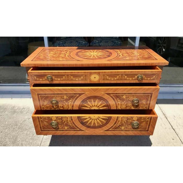 1950s Classical Italian Inlaid Commode | Chairish