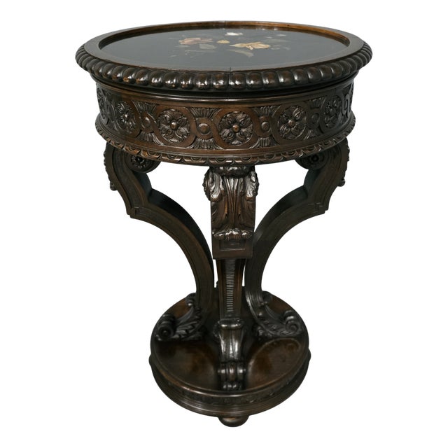 Victorian Pietra Dura Table, 1880 For Sale