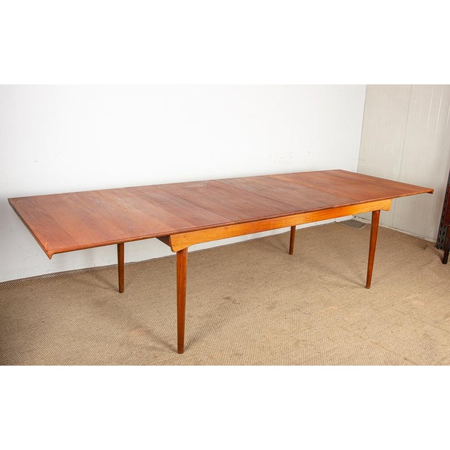 Large Model 542 Extendable Table in Teak by Inger Klingenberg for France & Son, 1960s For Sale - Image 14 of 18