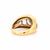 Metal Vintage 1980 Dome Ring, 18-Carat Gold, Natural Sapphires (4 Carats Total), Size 6.25 For Sale - Image 7 of 9