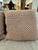 Feather & Down Chunky Knit Mocha Throw Pillows, Pair For Sale - Image 4 of 12