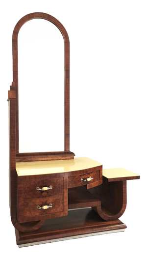 Art Deco Dressing Table with Mirror, 1930s