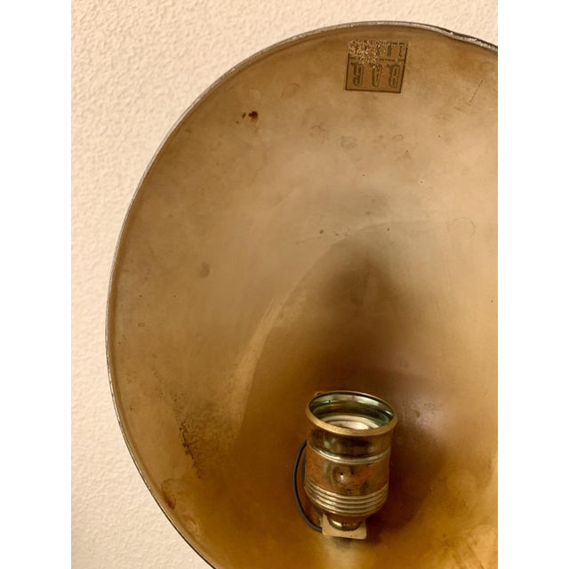 Brown Bauhaus Bureau or Piano Lamp by Bag Turgi, 1940s For Sale - Image 8 of 10