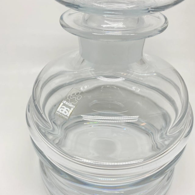 Nanny Still for Riihimaen Lasi Finland Glass Decanter For Sale - Image 12 of 13