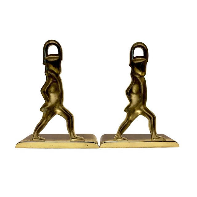 Vintage Baldwin Solid Brass Minuteman Colonial Soldier Bookends Pair Usa. For Sale - Image 4 of 7