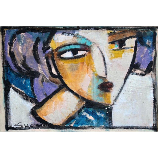 Modern Hidden Portraits XXVII, 1980s-1990s, Acrylic on Canvas For Sale - Image 3 of 12