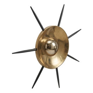 Sun-Shaped Wall Light Sculpture attributed to Gio Ponti for Lumi, 1950s For Sale
