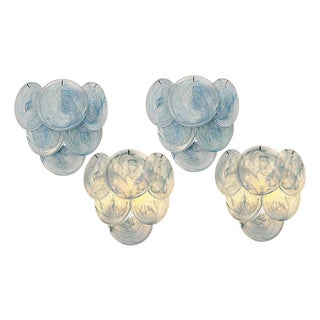 Wall Sconces Murano Discs, 1990s, Set of 4 For Sale