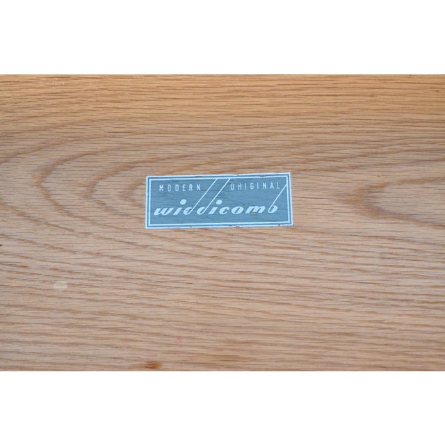 Robsjohn Gibbings for Widdicomb Black Lacquered Mid Century Modern Chest of Drawers For Sale - Image 13 of 14