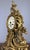 Rococo Vintage French Rococo Louis XV Style Revival Gilt Metal Mantel Clock For Sale - Image 3 of 14
