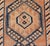 Tribal Medallion Design Vintage Turkish Runner in Orange and Navy Blue For Sale - Image 9 of 12
