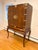 1980s Burl Walnut Chinoiserie Style Media / Bar Cabinet For Sale - Image 18 of 18
