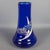 Art Nouveau Cobalt Blue Glass Vase with Flowers and Gold, 1970s For Sale - Image 11 of 11