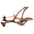 One of a kind beautiful sculptural art piece or bench made from century old mahogany wood. Sanded and finished with a...