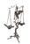 19th C. Grand Tour Candlesticks Bronze Heron Oil Lamps Made in Italy For Sale - Image 4 of 18