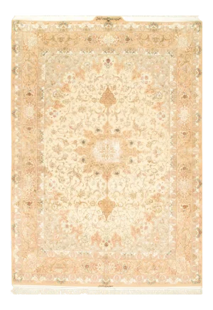 Pasargad NY Persian Isfahan Hand Knotted Silk & Korker Wool Rug - 8'1" x 11'1"