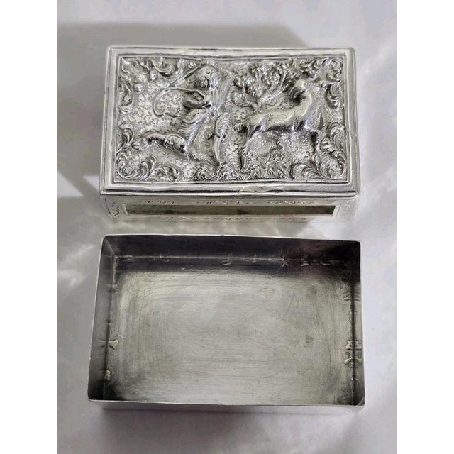 Antique 19th Century Silver Box with Drawer For Sale - Image 11 of 14