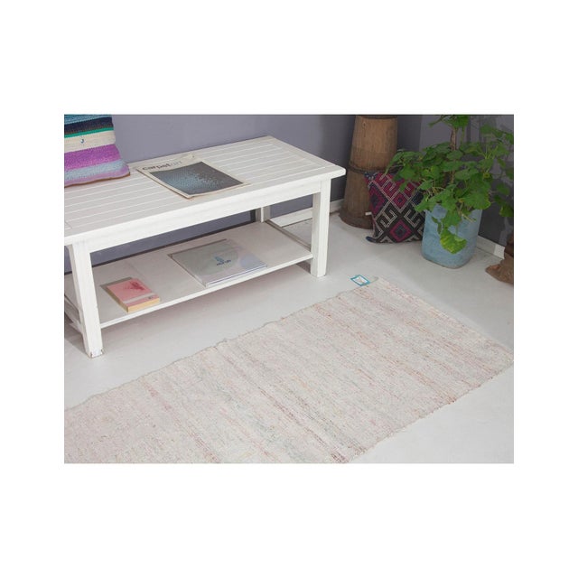 Decorative Mini Vintage Runner Rug - 2`6 X 5'1 For Sale In Los Angeles - Image 6 of 6
